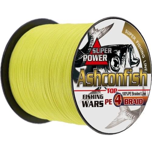 Strong 8 Strands pe braided fishing line Japan Multifilament line 500M spectra yellow braided wires fishing product thread