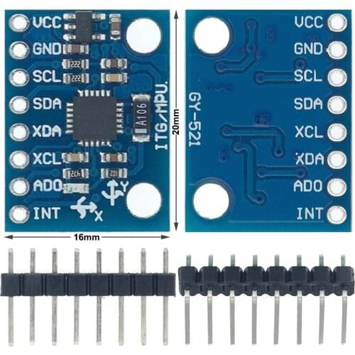 1 Piece GY-521 MPU-6050 MPU6050 Module 3 Axis analog gyro sensors+ 3 Axis Accelerometer Module GY521