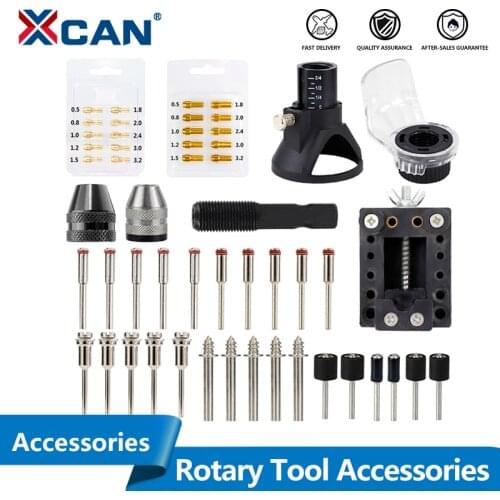 XCAN Rotary Tool Accessories Kit Saw Blade Mandrel Mini Drill Chuck Rotary Dedicated Locator for Dremel Rotary Tools