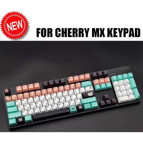 New Okita Souji Keycap OEM 104 PBT Japanese Key Caps For Cherry MX Keypad gift for girl