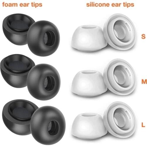 TENNMAK Ultra Strong Memory Foam Ear Tips Earpad Compatible with AirPods Pro Memory Foam Ear Tips Earpad