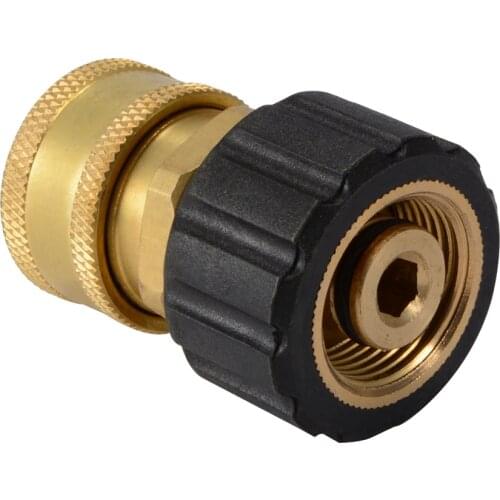 Pressure Washer Hose Adapter 3/8 inch Quick Disconnect Connect Socket Coupler Brass Pressure Washer Quick Connect