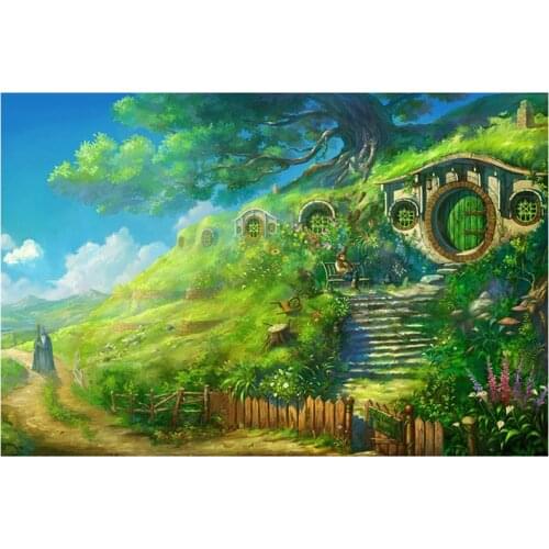 Landscape Village Diy Diamond Painting Handcraft Cross Stitch Full Square Round Diamond Embroidery sale of pictures wall art