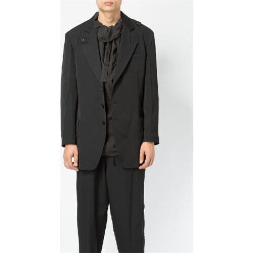 S-6XL Hot 2019 Spring Mens New Fashion Personalized customizatio Large size Irregular stitching suit