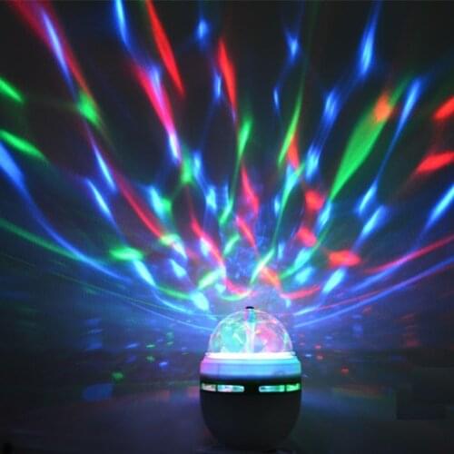 E27 3W 6W Colorful Auto Rotating RGB LED Bulb Stage Light Party Lamp Disco DJ KTV Dance Lights lamps decorations celebration