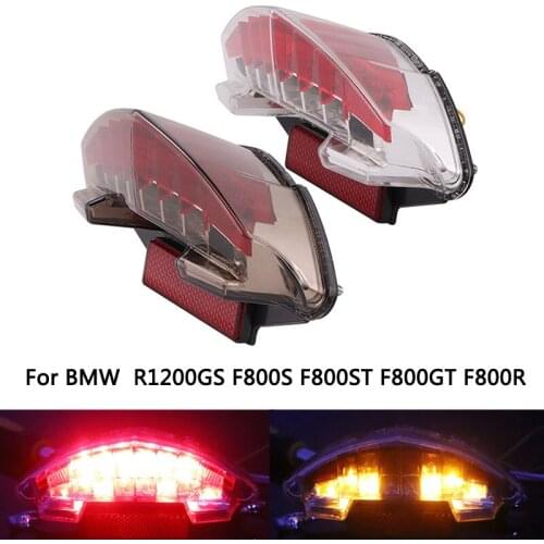 LED Taillights for BMW R1200GS ADV F800S F800ST F800GT F800R Motorcycle Brake Lamps Turn Signals Lights Red Yellow Beams Plug-in