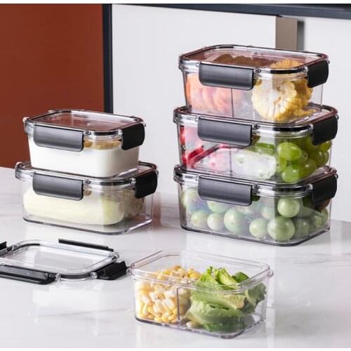 Refrigerator Fresh-keeping Box Kimchi Sealed Box Rectangular Rectangular Fruit and Vegetable Storage Box