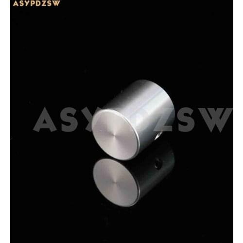1 PCS 20*22 High gloss silver Preamplifier Volume potentiometer Aluminum knob