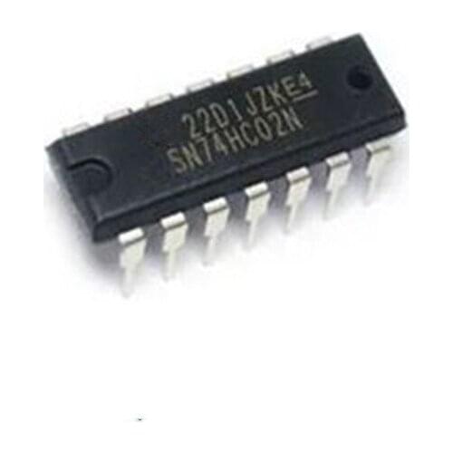 10PCS/LOT NEW SN74HC02N 74HC02N DIP-14 2-input four- or non-gate inverter