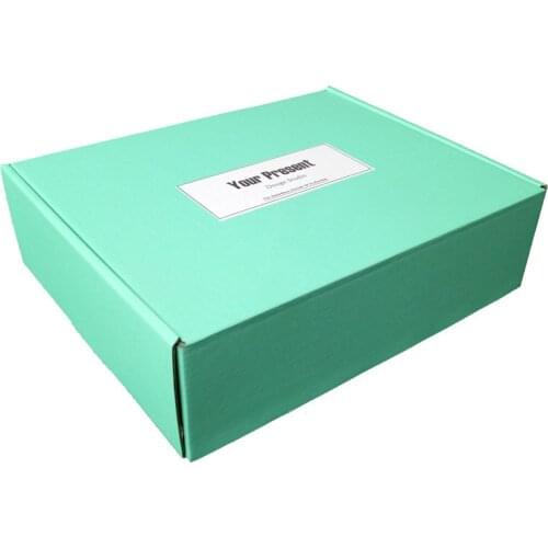 10Pcs Bright Green Paper Box 3 Layers Corrugated Boxes Jewelry Packaging Gift Box Logistics Express Box Mailers 5 Sizes