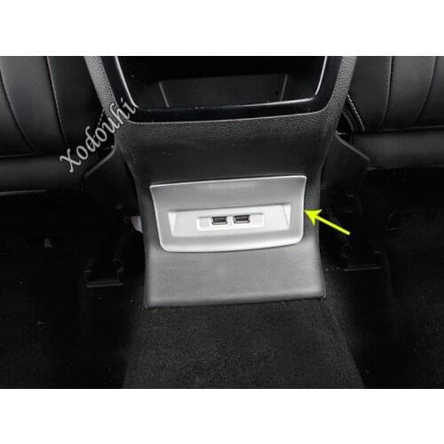Car Sticker Styling Garnish Cover Inner Internal Trim Rear Air Conditioning Outlet Vent For Skoda Kodiaq 2017 2018 2019 2020