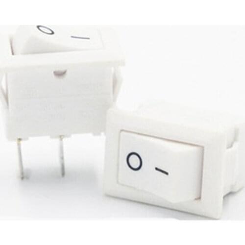 Free shipping 10PCS /LOT Mini Power Rocker buttons White 2 10 * 15 2nd leg