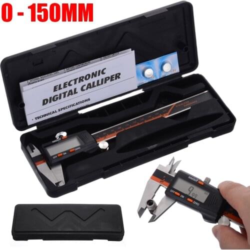 Stainless Steel Digital Caliper 150mm Messschieber Paquimetro Measuring Instrument Vernier Calipers Measuring Tool