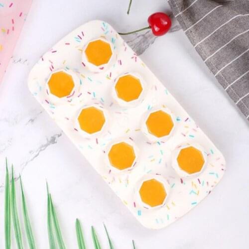 8 Grid Ice Cube Mold Anti-deform Eco-friendly Silicone Ice Cube Tray Easy Release Silicone Ice Cube Form Bar Kitchen Accessories