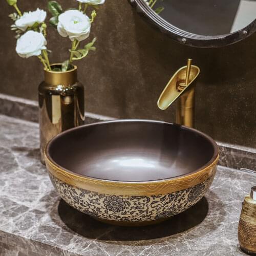 Bathroom Cloakroom Art Basin Sinks Bathroom Vessel Sinks vanities Ceramic Counter Top bathroom sink ceramic wash basin