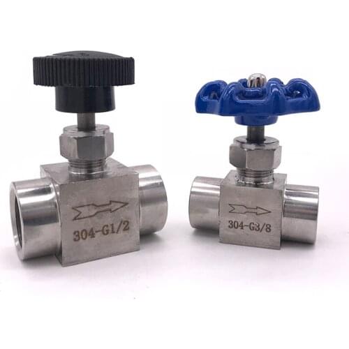 Needle valve Female thread 1/8" 1/4" 3/8" 1/2" inch G thread stainless steel Flow Control shut off crane Adjustable needle valve