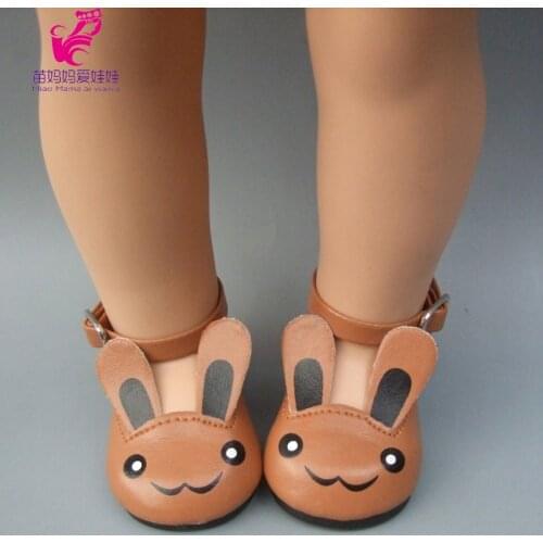 Quality doll shoes Pu Leather 7 CM shoes for 18 inch girl doll and baby dolls princess shoes