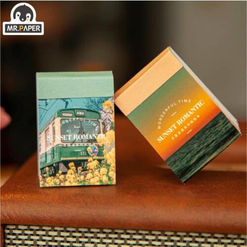 Mr.paper 8 Design Ins Style Japanese Romantic Series Frame Sticker Creative Mini Pocket Decoration DIY Material Sticker