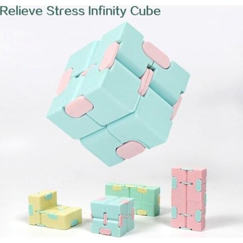 New Creative Cube Toy Silicone Press Ball Childrens Gifts Candy Color Decompression Box Adult Desktop Office Relief Stress Toys