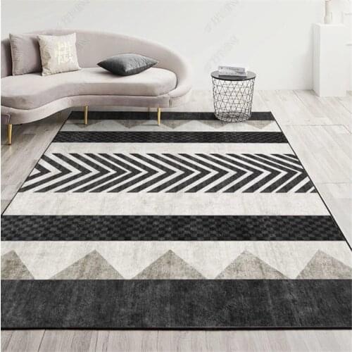 New Arrival Nordic Light Luxury Carpet Bedroom Living Room Decoration Rug Bathroom Anti-slip Carpets Modern Rectangle Large Rugs