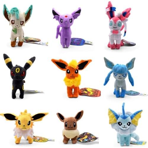 9 Pcs/Set Plush Stuffed Toy 13-19CM Cartoon Animal Childhood Game Characters Toy