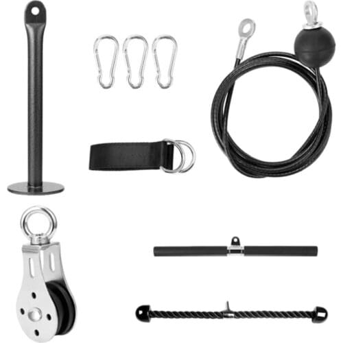 Pulley Cable Machine Home Gym Equipment-Fitness Pulley System Strength Trainer for Indoor Exercise Workout