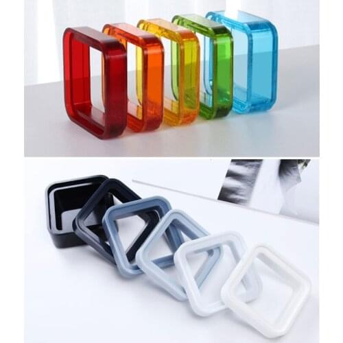 Silicone Multi-Layer Storage Box Mold Set Stackable Flower Pot Organizer Molds T84A