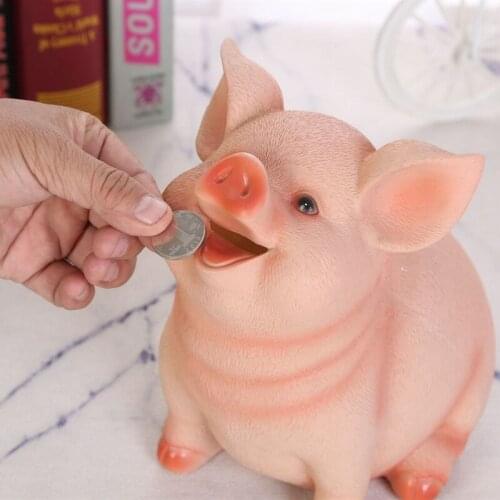 Pig Piggy Bank Child Piggy Bank Toys Money Boxes Cartoon Pig Shaped Birthday Gift Coins Storage Box Household Items