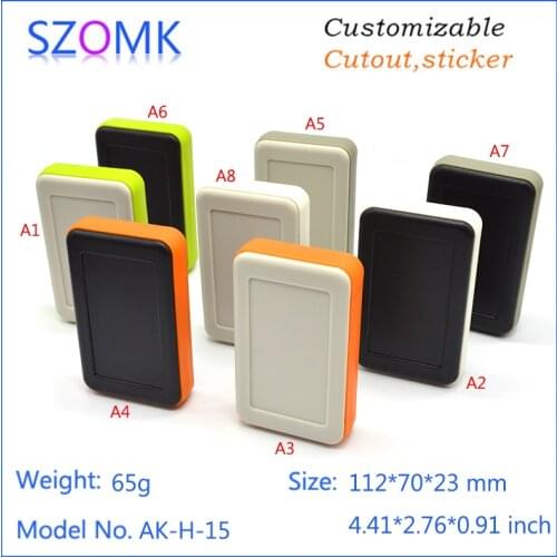 Szomk abs material new plastic handheld electric boxes (1 pcs) 112*70*23mm junction box enclosure, electronic project enclosure