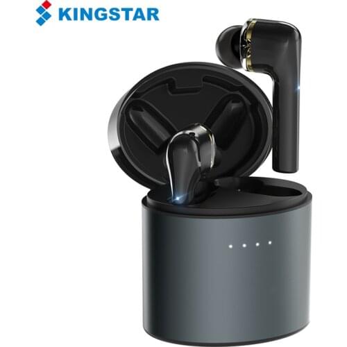 KINGSTAR TWS Wireless Bluetooth Earphone Dual Dynamic Driver Hands-free Headsets Hifi Earbuds Waterproof Headphone With Mic