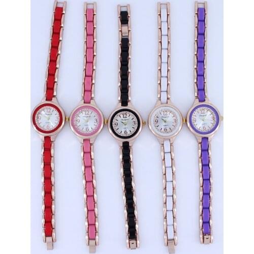 10pcs/Lot Fashion Relogio Feminino Womens Watches Simulated-Ceramics Hodinky Bracelet Watch Ladies Quartz-watch Wrist Watch Wom