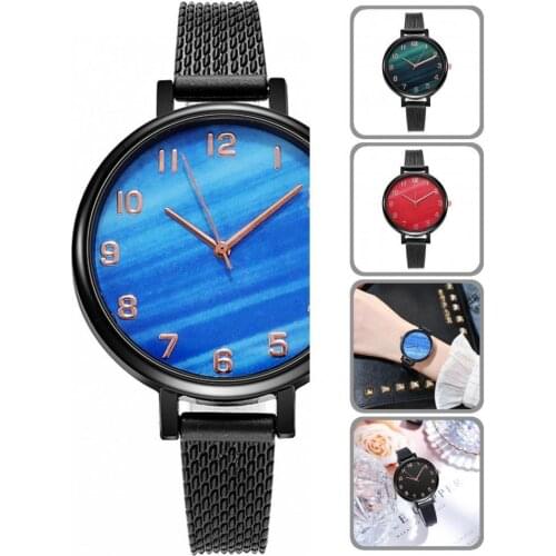 Gift High-quality Women Ladies Quartz Wristwatch Round Dial Wrist Watch Buckle Clasp for Daily Life
