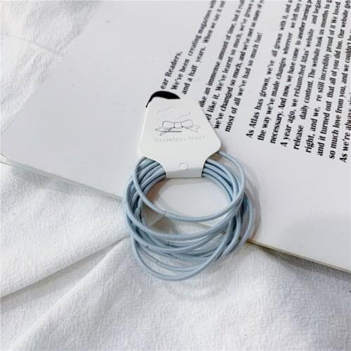 10Pcs 5cm Hair Accessories Girls Rubber Bands Scrunchy Elastic Hair Bands Kids Women Headband Decorations Ties Gum For Hair