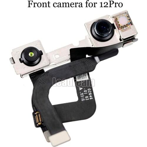 5Pcs Original Front Camera For iPhone 12 mini 12 pro MAX Front Camera Flex Cable With Cam Plastic Ring Holder Proximity Sensor