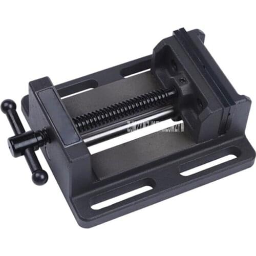6-inch Precision Guide Rod Type Flat-mouth Table Clamp Milling Machine Cross Vise Drilling Machine Fixture Vise Heavy Bench Vise