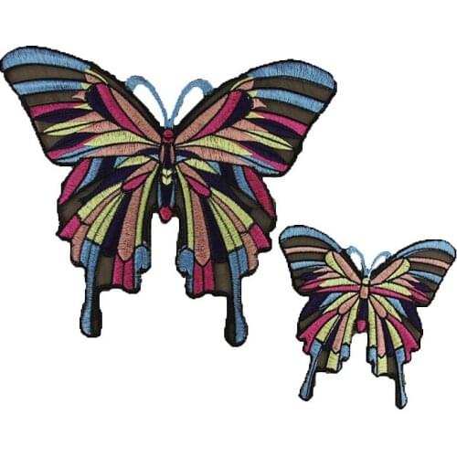6pcs/lot Net Yarn Butterfly Sew Large Embroidery Patches Jacket Jean Women Shirt Clothing Decoration Accessories Diy Applique