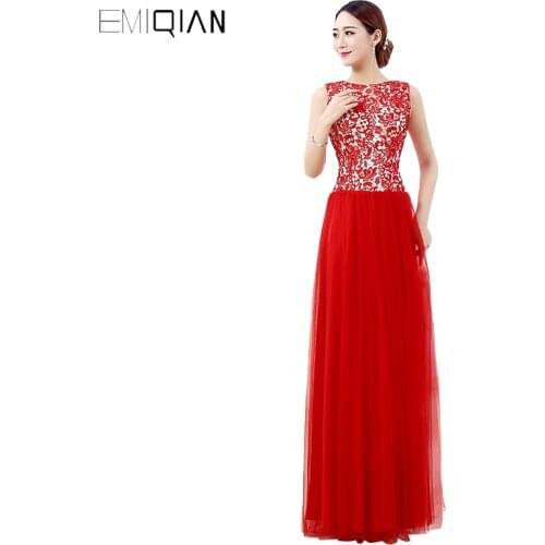 Free Shipping Charming A Line Tank Red Tulle Evening Dresses