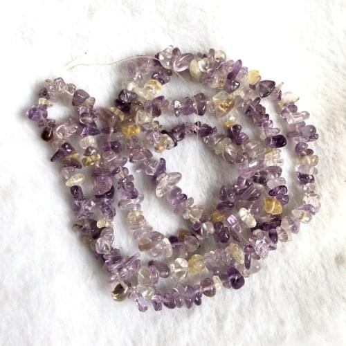 1string 32" Natural Citrin e Beads,Gem stone chip beads 4-7mm Chips nugget gem stone jewelry loose beads for jewelry ma