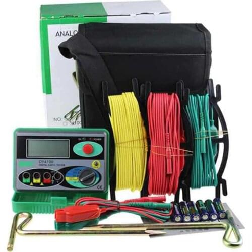 DY4100 Digital Earth Ground Resistance Tester with Higher Accuracy Meter Digital Earth Tester WDY4100