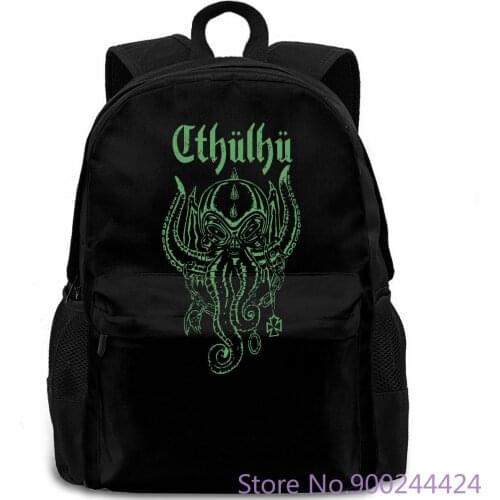 CTHULHU Wars Horror Arkham H. P. Miskatonic Lovecraft Dunwich Men Print backpack