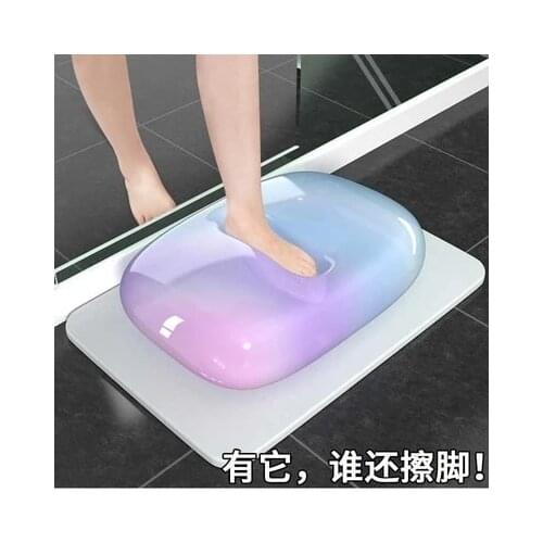 Diatomite non-slip foot mat, absorbent bathroom bathroom door quick-dry diatomite mat, toilet absorbent mat, Diatom mud