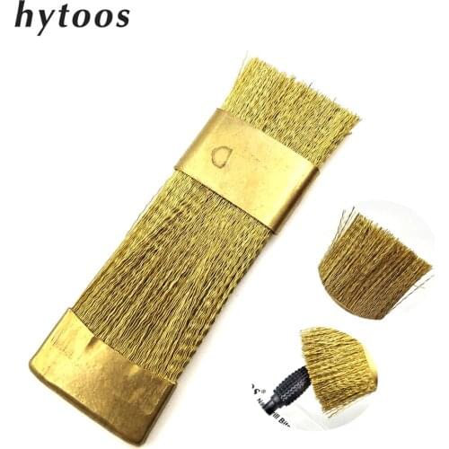 HYTOOS 1Pc Nail Drill Bits Cleaning Brush Copper Wire Brushes For Electric Manicure Drills Brusher Clean Tool