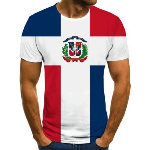 3D Print Mens T-Shirt Summer Spanish Flag Jersey Mens Shirt Sweden Letter Mens T-Shirt Breathable Street Casual Wear