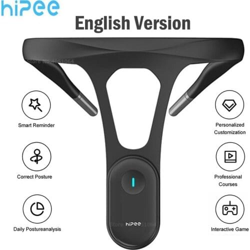 Hipee Smart Posture Correction Device Realtime Scientific Back Posture Training Monitoring Corrector for Adult Child EN Version
