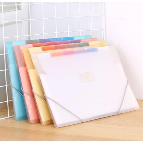 KOKUYO Expanding Folders Pastel Cookie Series Large Capacity A4 Multi-layer Portable Folders Storage Bag Information Booklet
