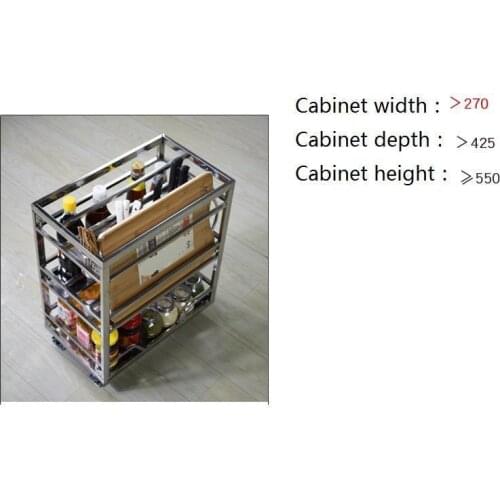 Cucina Accesorios Armario Organizer Stainless Steel Cozinha Cuisine Cocina Kitchen Cabinet Cestas Para Organizar Basket