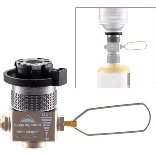 Brass Gas Saver Plus Camping Butane Refill Adapter Hiking Converter Valve