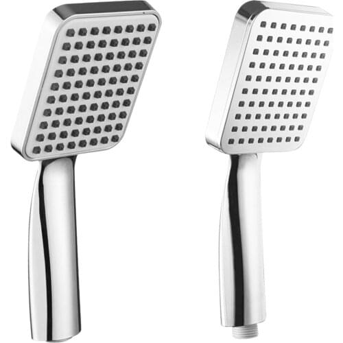 20mm ABS Pressurized Shower Head High Pressure Square Bathroom Showerhead Handheld Rainfall Water Spray Nozzle Filter