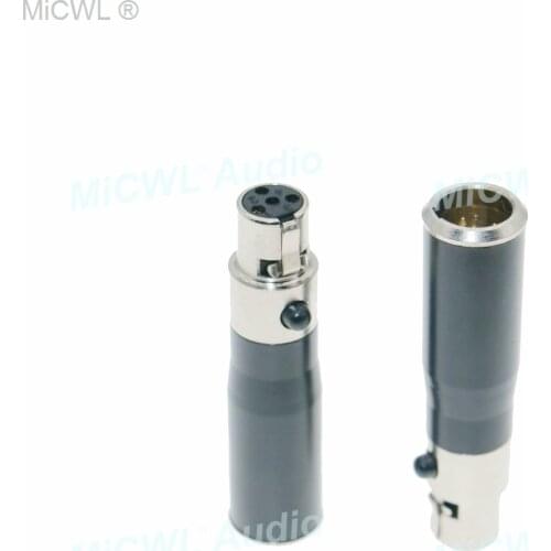 TA4F mini Shure Male to Shure Female Adapter AKG male 3Pin to AKG Female Audio-Technica Female to Shure Female Plug Adaptor