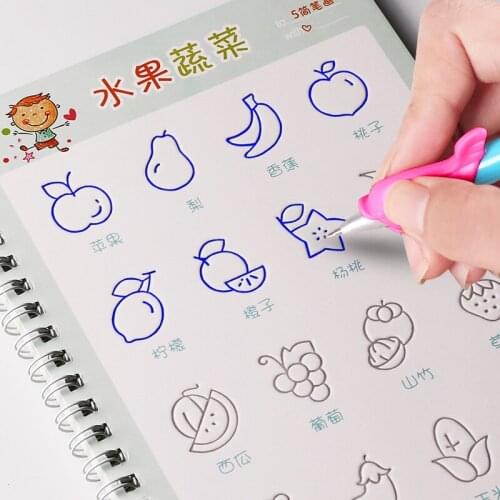 Reusable English Alphabet Copybook Drawing Toys Hand Writing Groove Auto Fades Educational Toys For Children Kid School Supplise